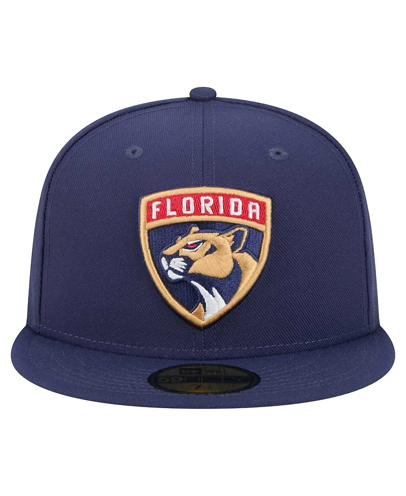 New Era Men's Navy Florida Panthers Core 59FIFTY Fitted Hat