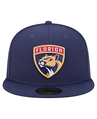 New Era Men's Navy Florida Panthers Core 59FIFTY Fitted Hat
