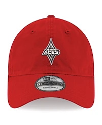 New Era Men's Red Las Vegas Aces Core Logo 9TWENTY Adjustable Hat