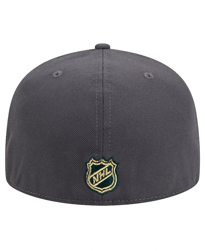 New Era Men's Charcoal Vegas Golden Knights Core 59FIFTY Fitted Hat