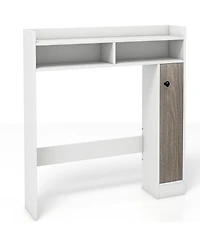 Sugift Bathroom Over the Toilet Floor Storage Organizer with Adjustable Shelves - White