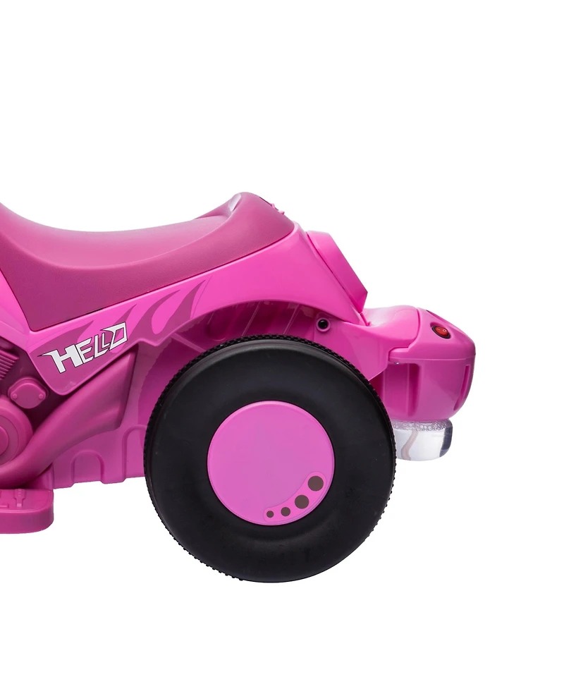 Qaba Ride on Motorcycle, 6V Bubble Car w/ Music