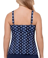 Swim Solutions Women's Printed Tiered Tankini Top, Exclusively at Macy's