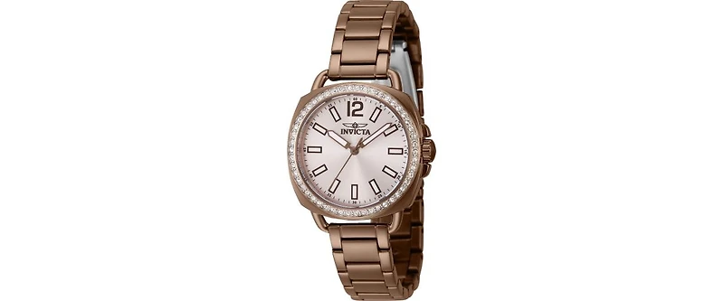 Invicta Women's 46344 Wildflower Quartz 3 Hand Silver Dial Watch