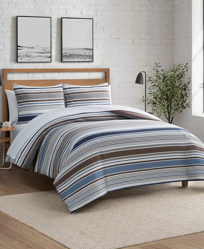Lucky Brand Monterey Stripe 3-Pc. Duvet Cover Set, Full/Queen