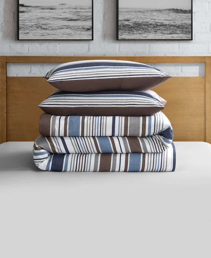 Lucky Brand Monterey Stripe 3-Pc. Duvet Cover Set, Full/Queen
