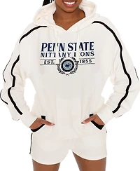 Gameday Couture Women's Cream Penn State Nittany Lions Down, Set, Go Pullover Hoodie and Shorts Set