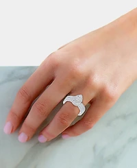 Diamond Pear Shaped Cluster Bridal Set (1 ct. t.w) in 14k White Gold