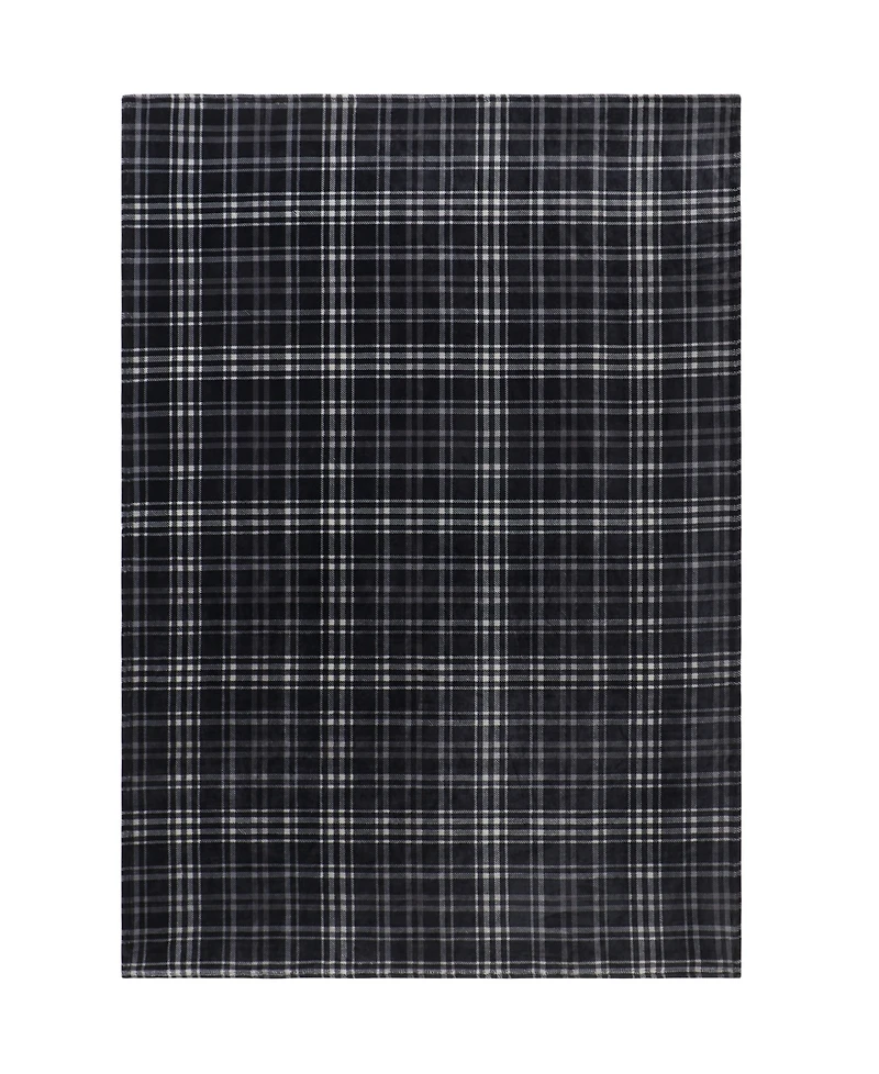 Lucky Brand Camper Plaid Cozy Plush Throw, 50" x 70"