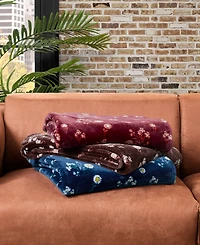 Lucky Brand Daisy Floral Cozy Plush Throw, 50" x 70"