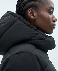 Mango Women's Hood Quilted Coat