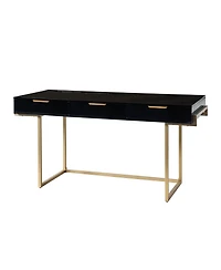 Guillen Modern Desk Swith Built Outlet with 3 Drawer
