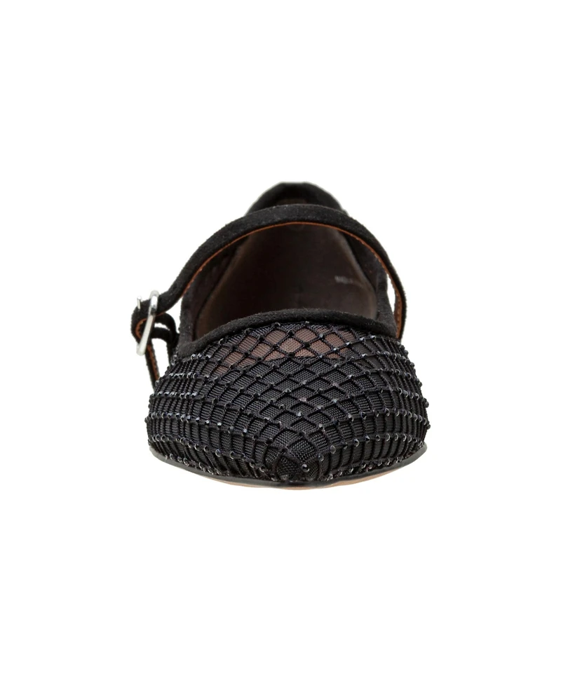 Linea Paolo Nadeen Fishnet Mary Jane Flats