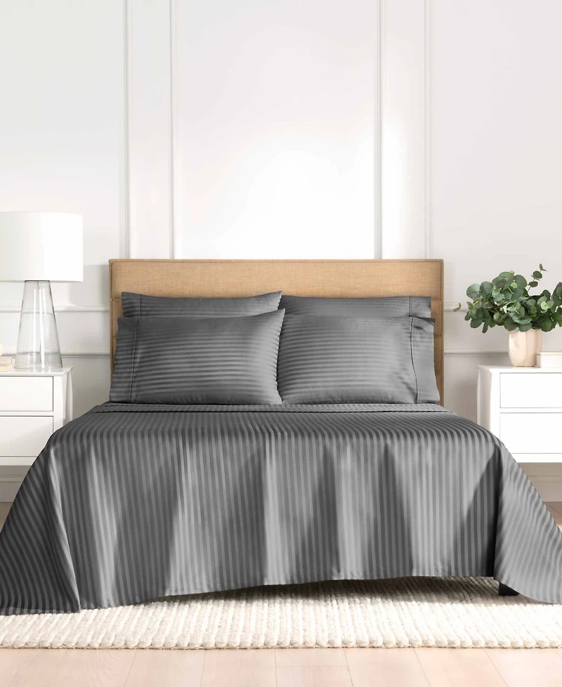 Fairfield Square Collection Brookline 1400 Thread Count 6 Pc. Sheet Set, California King, Exclusively at Macy's