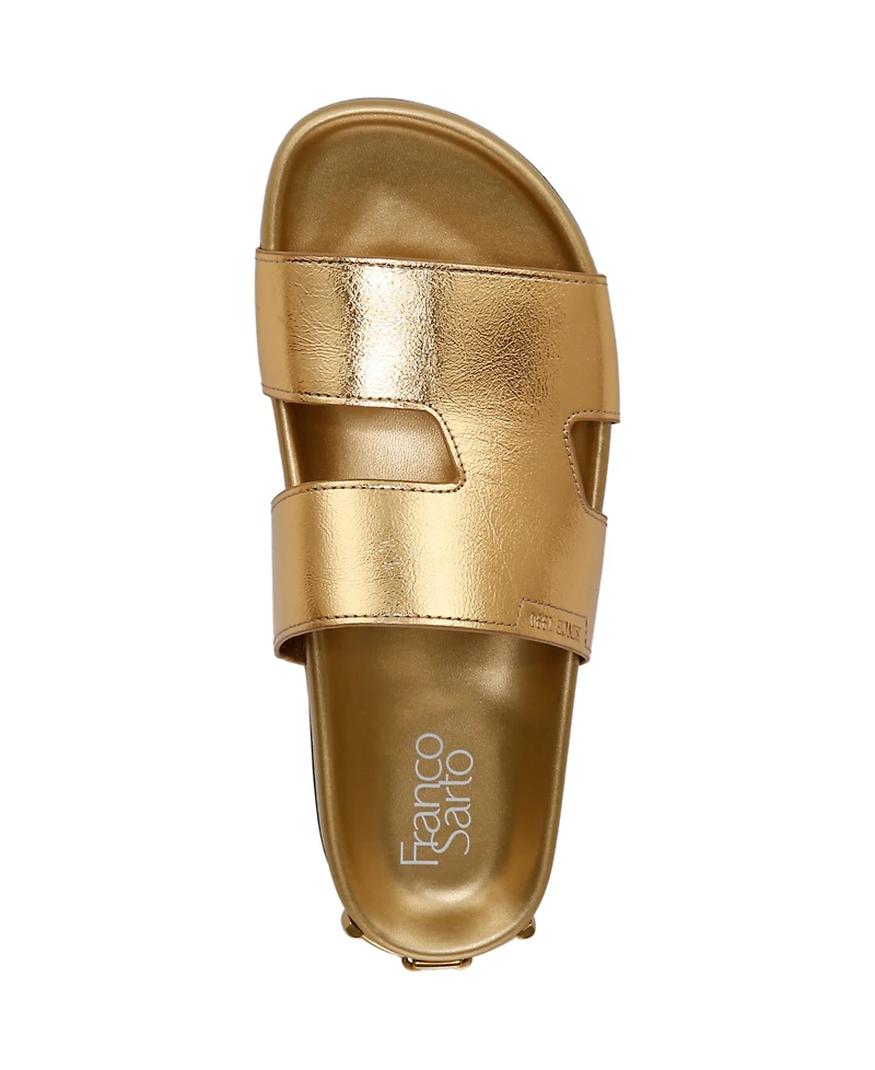 Franco Sarto Women's Britt Open Toe Slide Sandals