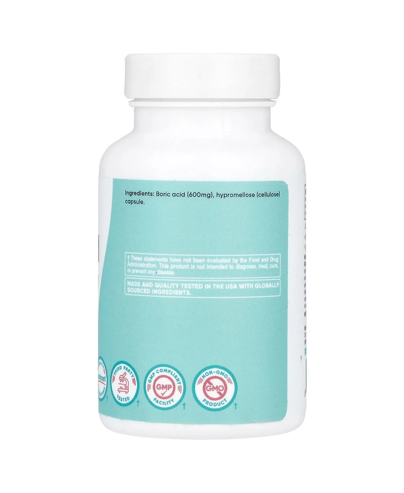 Nutricost Women Boric Acid Vaginal Suppository 600 mg