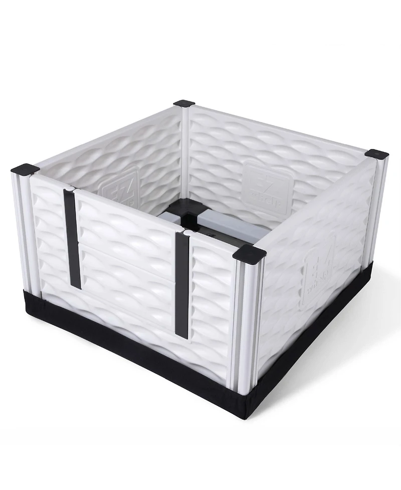 EZwhelp EZclassic 28" x 28" Puppy Dog Whelping Box Playpen w/Rails & Liner, Gray