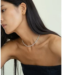 Sterling Silver Beatrice Tennis Necklace – Elegant Sparkle, Trending for Summer
