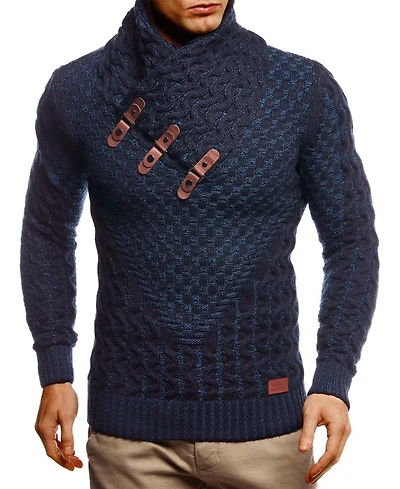 Leif Nelson Men's Chunky Knit Pullover Sweater