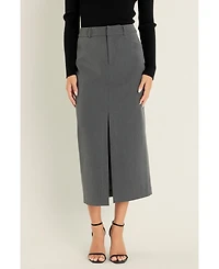 endless rose Women's Front Slit Maxi Skirt