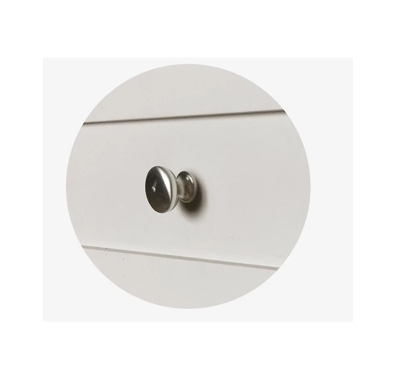 Kings Brand Furniture White With Marble Finish Buffet Display Console Table With Wine Storage