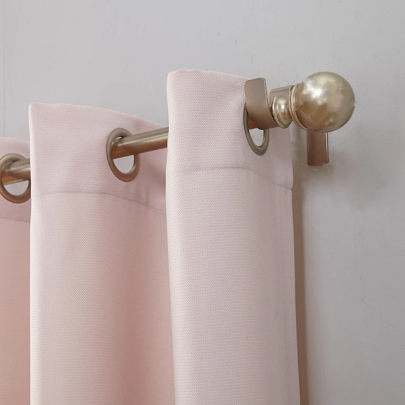 Valerie Heathered Texture Semi-Sheer Grommet Curtain Panel