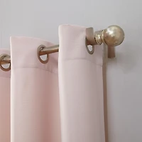 Valerie Heathered Texture Semi-Sheer Grommet Curtain Panel