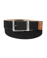 Tommy Hilfiger Men's Two-in-One Reversible Fully Adjustable Stretch Casual Cord Belt