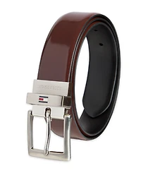 Tommy Hilfiger Men's Two-in-One Reversible Leather Dress Belt