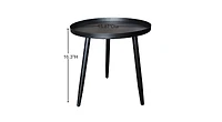 Kings Brand Furniture Round Metal Side End Table, Nightstand Accent Pedestal Plant Stand for Bedroom Living Room