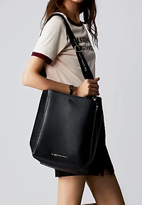 Webbing Strap Large Tote Satchel Victoria Hyde Romai