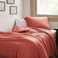 We Be Slubbin - Coma Inducer Oversized Comforter Set - Rust Red , Twin Xl
