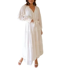 Paneros Clothing Women's Embroidered Lace Stevie Dress in White