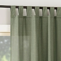 Clifford Heathered Texture Semi-Sheer Tab Top Curtain Panel