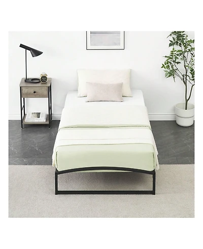 gaomon Bed Frame, 10 Inch Low Profile Platform Bed Frame, Heavy Duty Metal Full Size Bed, Mattress Foundation With Steel Slat Support, 10 Inch Height,