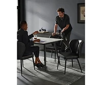 Set of 2 Upholstered Dining Chairs for Kitchen, Comfortable & Stylish Seating