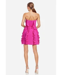 One33 Social Women's The Khefri Strapless Chiffon Cocktail Dress