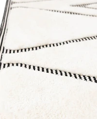 Bayshore Home Textured Tones Trellis 9'x12' Area Rug