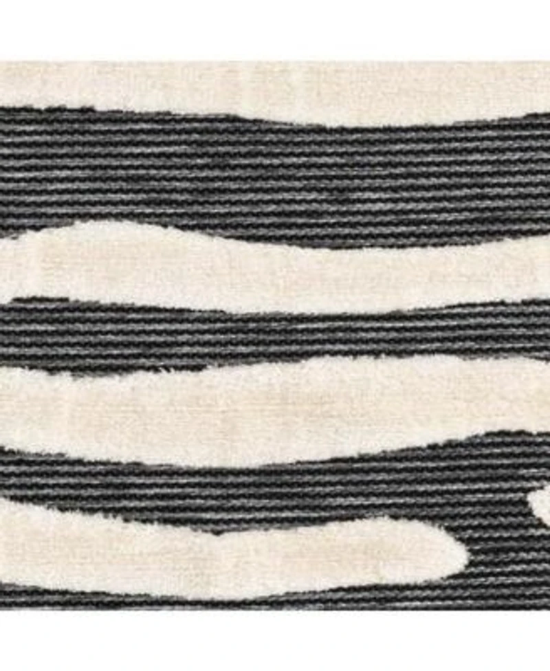 Bayshore Home Textured Tones Lines Rug Collection