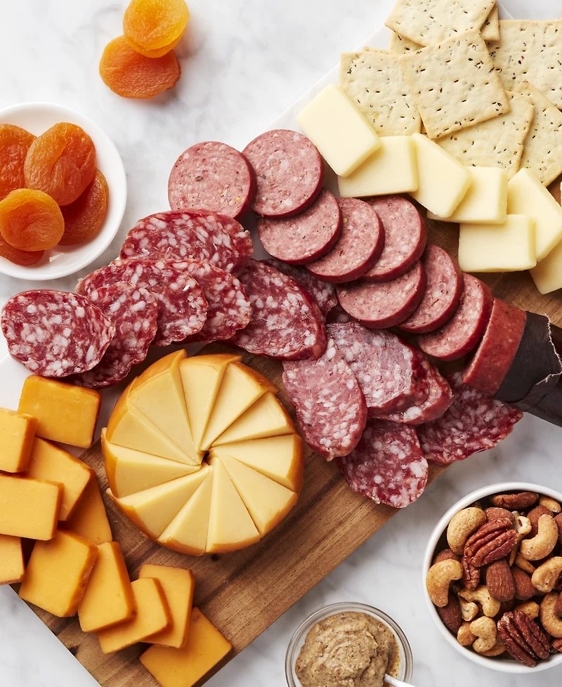 Hickory Farms Premium Meat & Cheese Gift Crate, 9 Piece