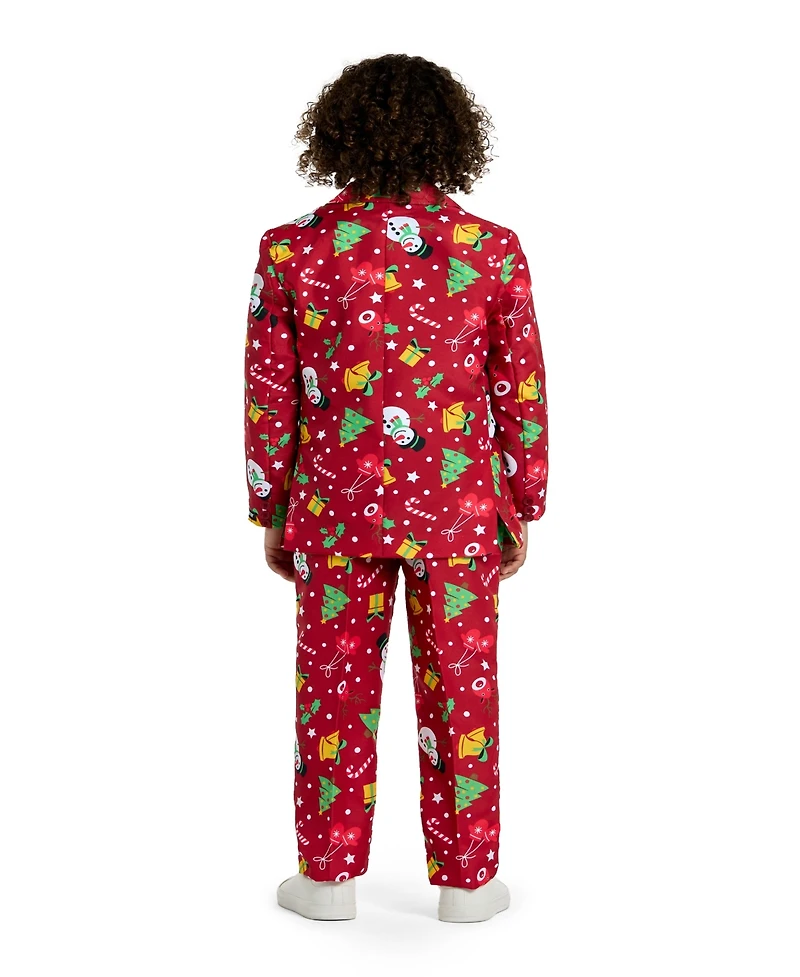 Suitmeister Big Boys Icons Christmas Light Up Suit Including Blazer, Pants and Clip-On-Tie
