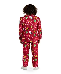 Suitmeister Big Boys Icons Christmas Light Up Suit Including Blazer, Pants and Clip-On-Tie