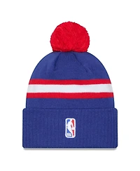 New Era Men's Blue Sacramento Kings 2024/25 City Edition Cuffed Knit Hat with Pom