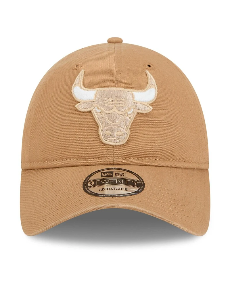 New Era Men's Tan Chicago Bulls 2024/25 City Edition 9TWENTY Adjustable Hat