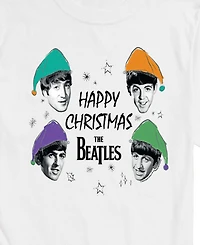 Airwaves Men's The Beatles Happy Christmas Short Sleeve Tee