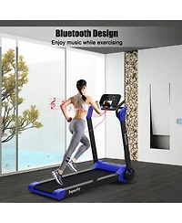 Gymax Folding 2.25HP Electric Treadmill Running Machine w/ Led Display