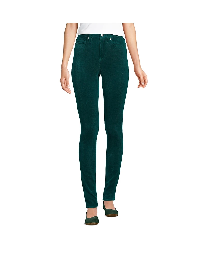 Lands' End Women's Slender High Rise Corduroy Skinny Pants