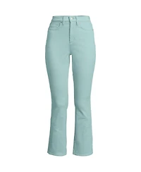 Lands' End Women's High Rise Corduroy Kick Crop Pants