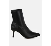 Pumila Stiletto Heel Sock Boots