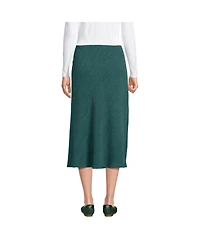 Lands' End Women's Crinkle Midi Skirt